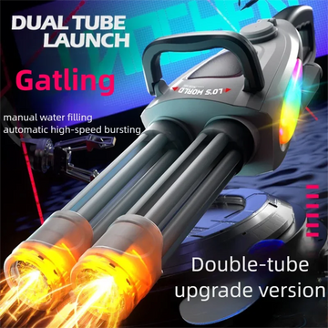 Electric Gatling Water Gun With Rotating Gun Barrel