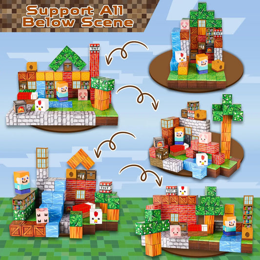 Magnetic Blocks Building Cube Game